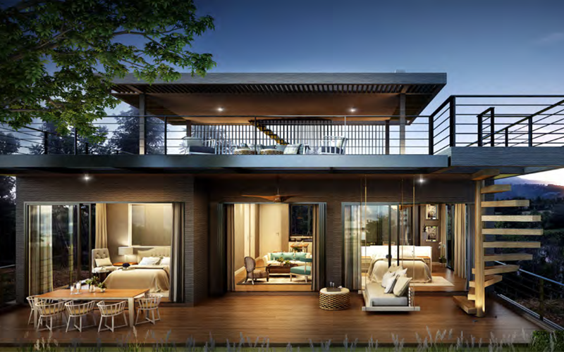 Master bedroom with outdoor terrace