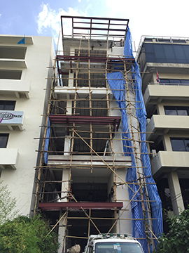 Contractors are pushing for the finish line to complete Pixxor Office renovation!